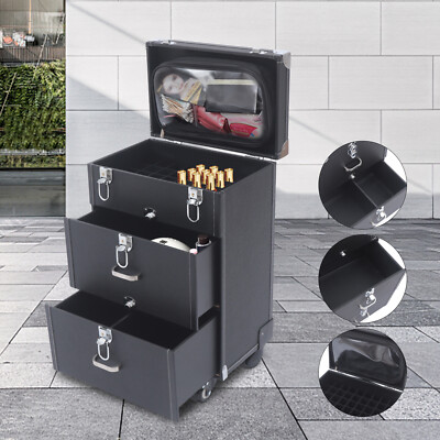Nail Salon Tool Trolley Cosmetics Organizer Case Rolling Nail Polish Makeup Cart