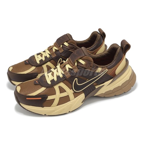Nike V2K Run Light Британская коричневая мужская повседневная обувь в стиле лайфстайл, кроссовки HQ3445-222