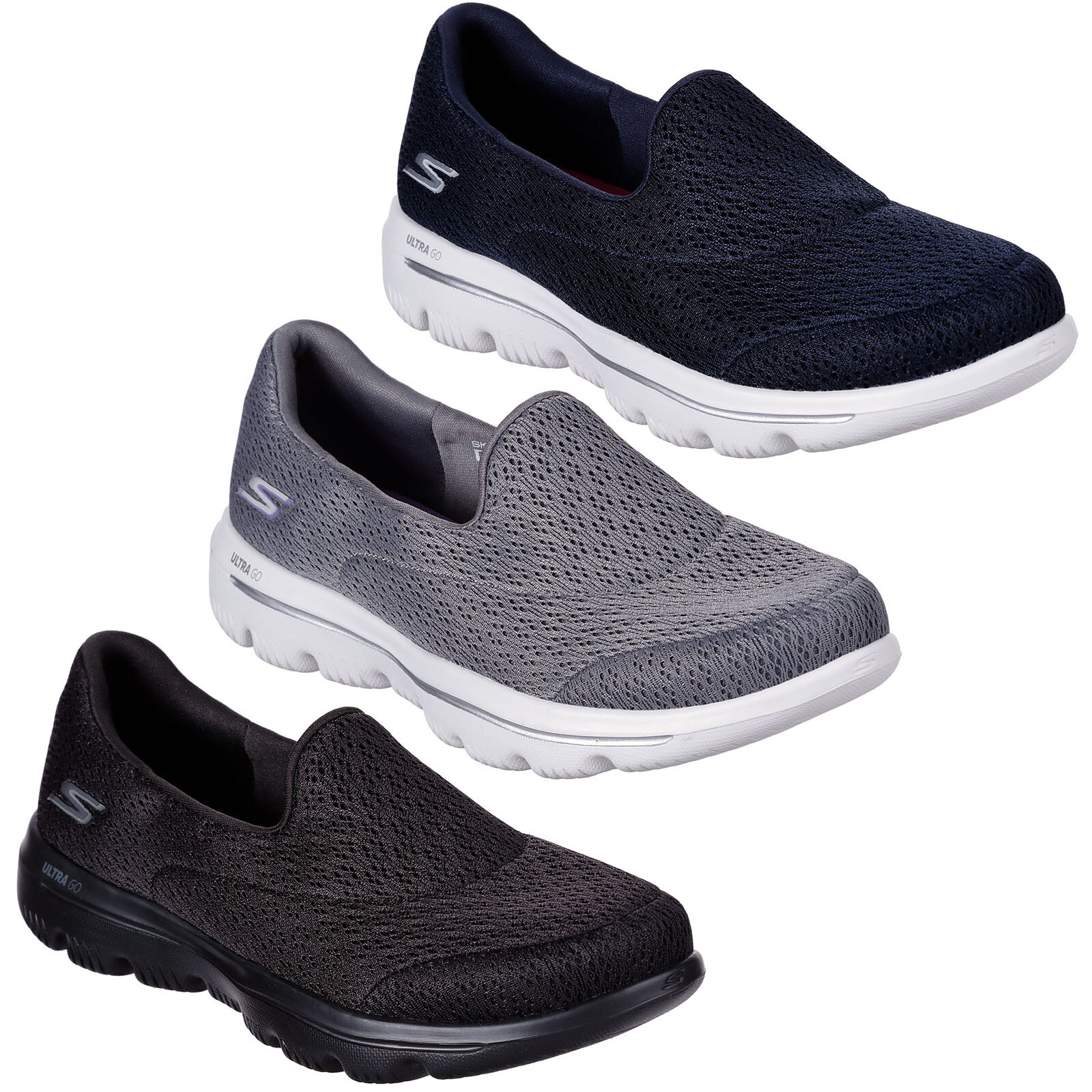 skechers go walk slip on trainers