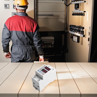 Dual LED Display Adjustable Voltage Protecting Device for Equipment Safety