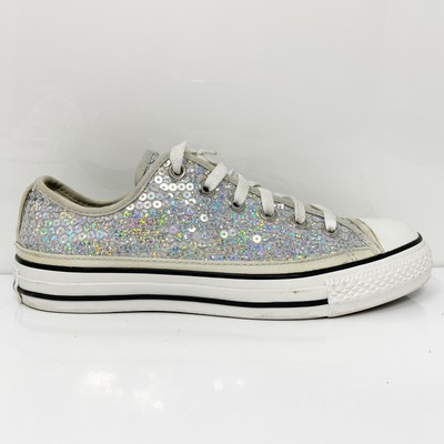 

Converse Unisex CT All Star 101726 Silver Повседневная обувь Кроссовки Размер M 6,5 W 8,5, Серебряный, Chuck Taylor All Star