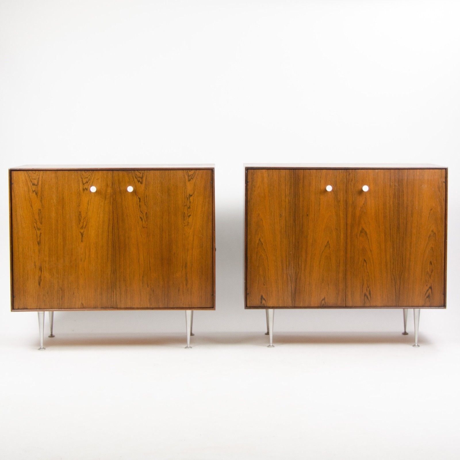 Pair 50s George Nelson Herman Miller Thin Edge Rosewood Dresser