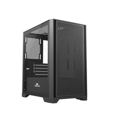 GC-540 - ITX Micro-ATX Gaming PC Case with Magnetic Design Dust Filter, Trans...