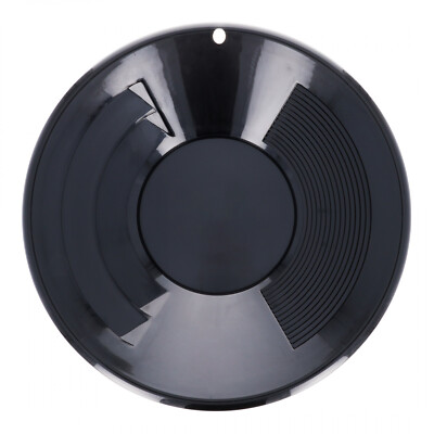 ASR Outdoor 14" Inch Black Dual Riffle Gold Panning Pan for Mining Prospecting