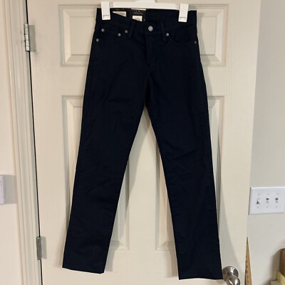 LEVI'S 511 Men's PREMIUM Big E Slim Fit Navy Sueded Blue Chino Jeans W26 L30