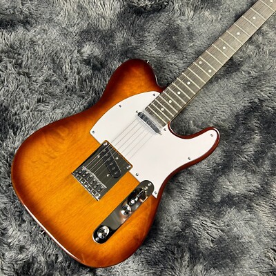 Tele Electric Guitar Rosewood Fretboard Mahogany Body Vintage Sunburst Color