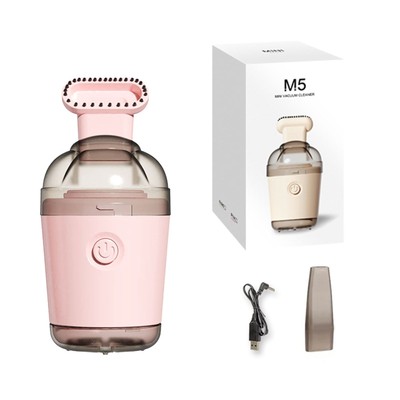 Desk Vacuum Cleaner Super Suction Clean No Dead Angle Mini Vacuum Cleaner Pink