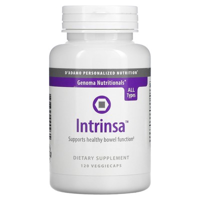 D adamo Genoma Nutritionals Intrinsa 120 вегетарианских капсул без молока, без яиц,