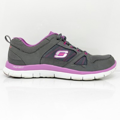 

Женские кроссовки Skechers Flex Appeal 11727 серые кроссовки размер 9.5, Серый, Flex Appeal