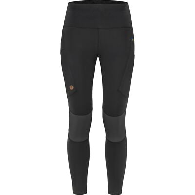 Fjallraven Abisko Trekking Tights Pro Women's Pants, Black/Iron Grey, Large