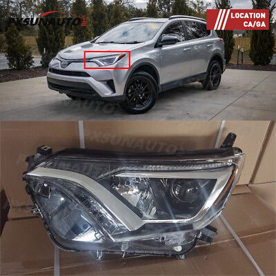 For 2016 2017 2018 Toyota Rav4 Halogen Projector Headlight Headlamp Left Side LH