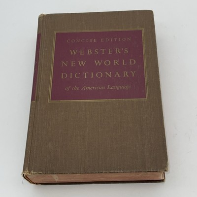 Vintage Concise Edition Webster's New World Dictionary Of The American Language