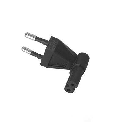 Receptacle CEE7/16 Power Adapter Converter EU 2 Pin to IECC7 Angle Figure 8 Plug