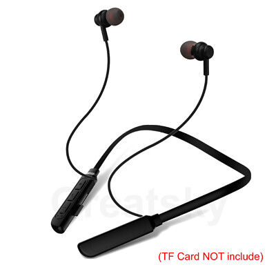 Bluetooth Headset Headphone Neckband Wireless Sports Stereo Earbuds Sweat-proof