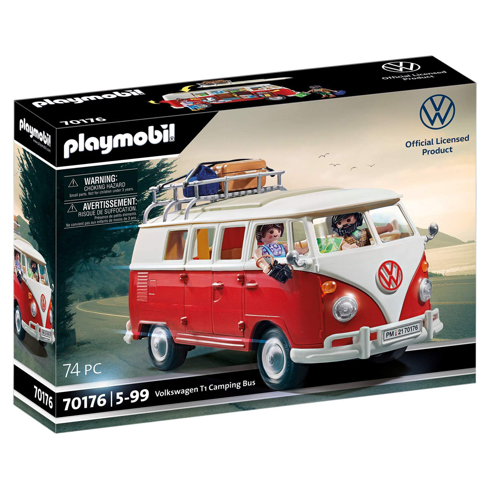 Игровой набор Playmobil Volkswagon T1 Camping Bus Building Set 70176 НОВЫЕ обучающие игрушки