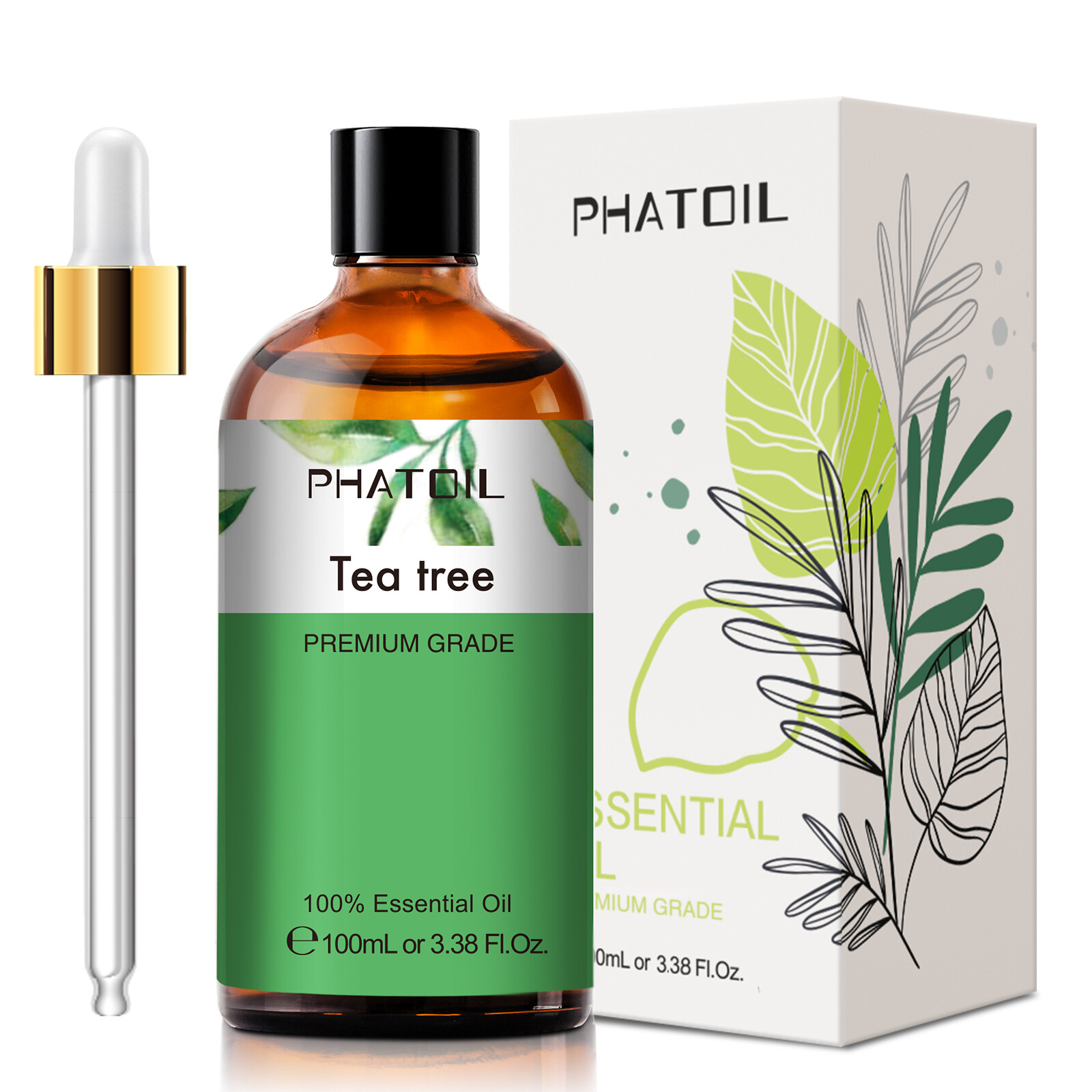 100 ml Essential Oil, Pure Natural -Therapeutic Grade w/Dropper -For Humidifier