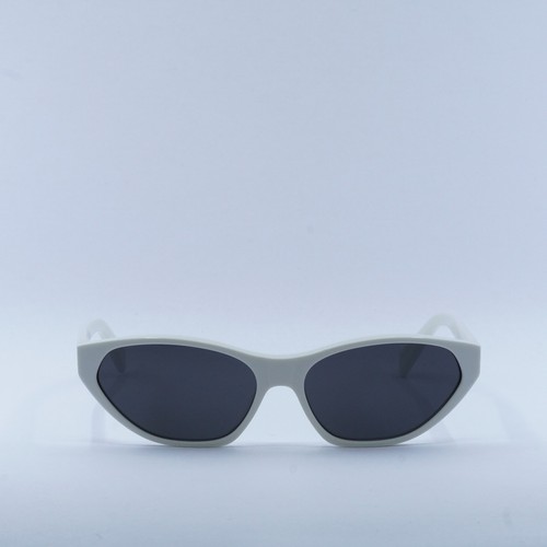 Pre-owned Celine Cl40251u 25a Shiny Ivory/smoke 57-15-140 Sunglasses Authentic In Gray