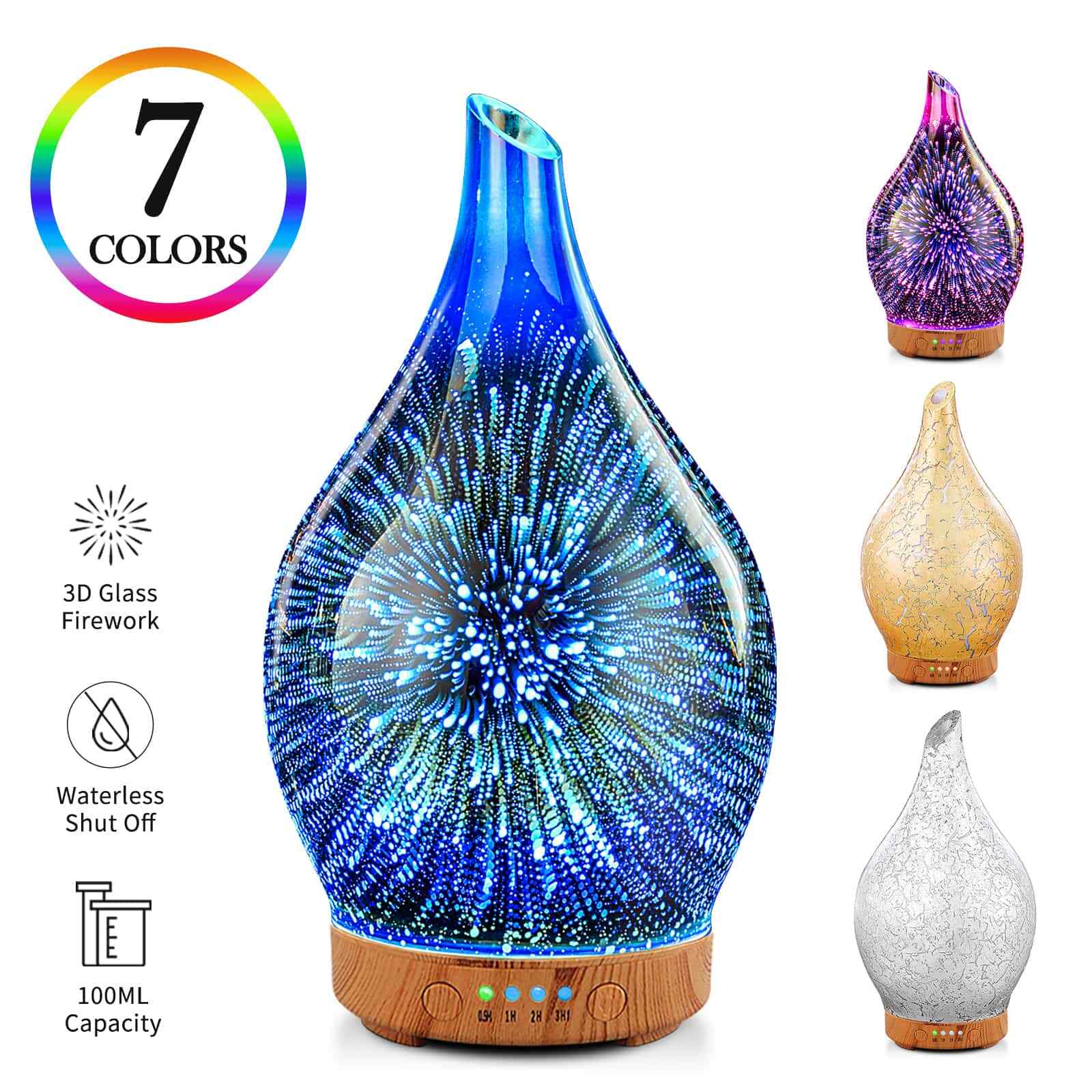 Diffuser Humidifiers Handmade Glass Aromatherapy Ultrasonic