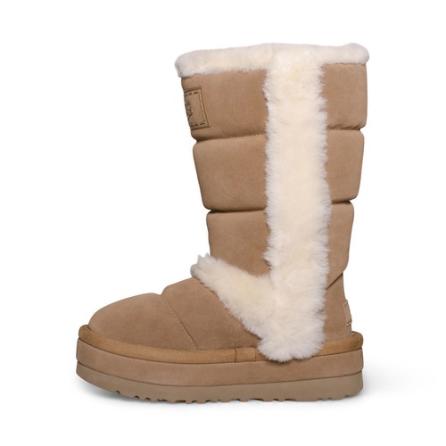 Pre-owned Ugg Classic Chillapeak Tall Chestnut Suede Women's Boots Size Us 9/uk 7 In Brown
