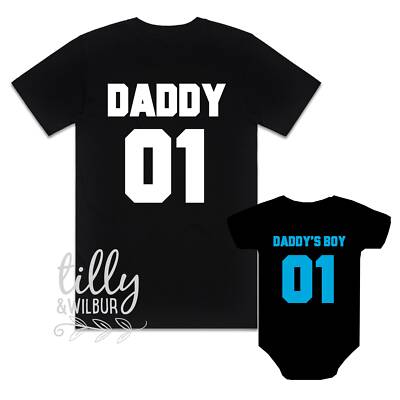 Daddy and Daddy's Boy Set, Father Son Matching Shirts, Matching Dad Baby,