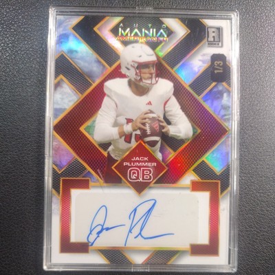 2024 Wild Card Automania Football Jack Plummer Auto/10 Mount Rushmore Panthers