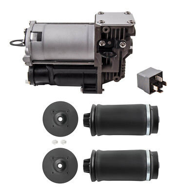 Hinten Federbeine Luftfederung + Kompressor for Mercedes W164 X164 ML/GL 3pcs