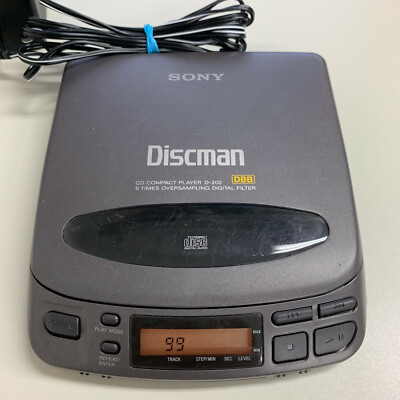 Sony Discman D-202 ポータブルCDプレーヤー SONY Discman CD COMPACT PLAYER D-202 Power on Not Working