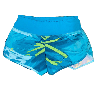 Salomon Advanced Skin Active Dry Teal Blue Running Shorts Built In Underwear  XS