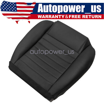 For 2005 2006 2007 2008 2009 Ford Mustang GT Front Leather AC Seat Cover Black