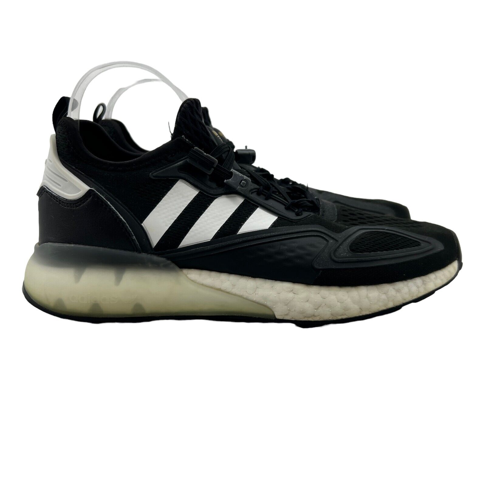 Adidas Originals ZX 2K Boost Sneaker Womens 10 Black Running Adidas Originals ZX 2K Boost Sneaker Womens 10 Black Running