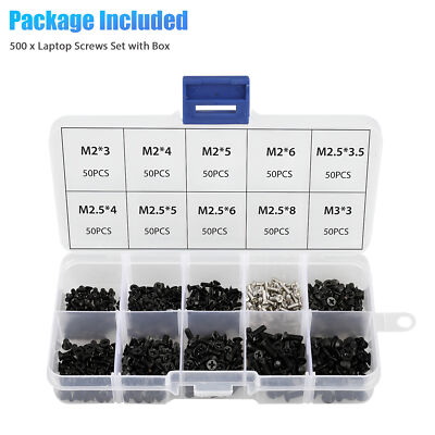 500Pcs Set Laptop Computer Screws Set For HP Dell Lenovo Sony Toshiba SAMSUNG
