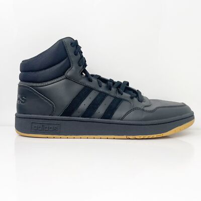 

Adidas Mens Hoops 3.0 Mid Classic GY4745 Черные баскетбольные кроссовки Кроссовки Размер 11.5, Черный, Hoops 3.0 Mid Classic