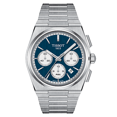 NEW TISSOT PRX AUTOMATIC CHRONOGRAPH BLUE 42MM WATCH T137.427.11.041.00