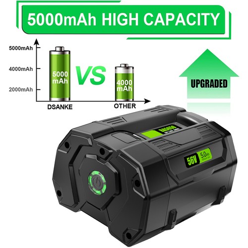 2x 5 Ah Battery For Genuiue EGO 56Volt BA1400 POWER+ Lithium Ion BA2800T BA2240