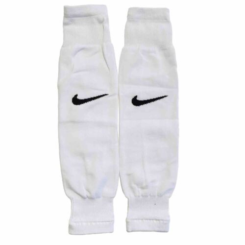 Soccer Sock Leg Sleeves Football Shin Guard Support Holder Breathable White Nike