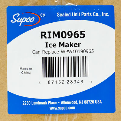 Ice Maker Replacement for Whirlpool Refrigerators WPW10190965 W10190965 Icemaker