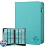 Trading Card Binder with 9 Side Loading Pocket Card Album Hold Up to 540 Cards PU Card Collection Binder, Collectible Albums Card Folder for MTG, TCG, Sports Cards（9-Cyan）