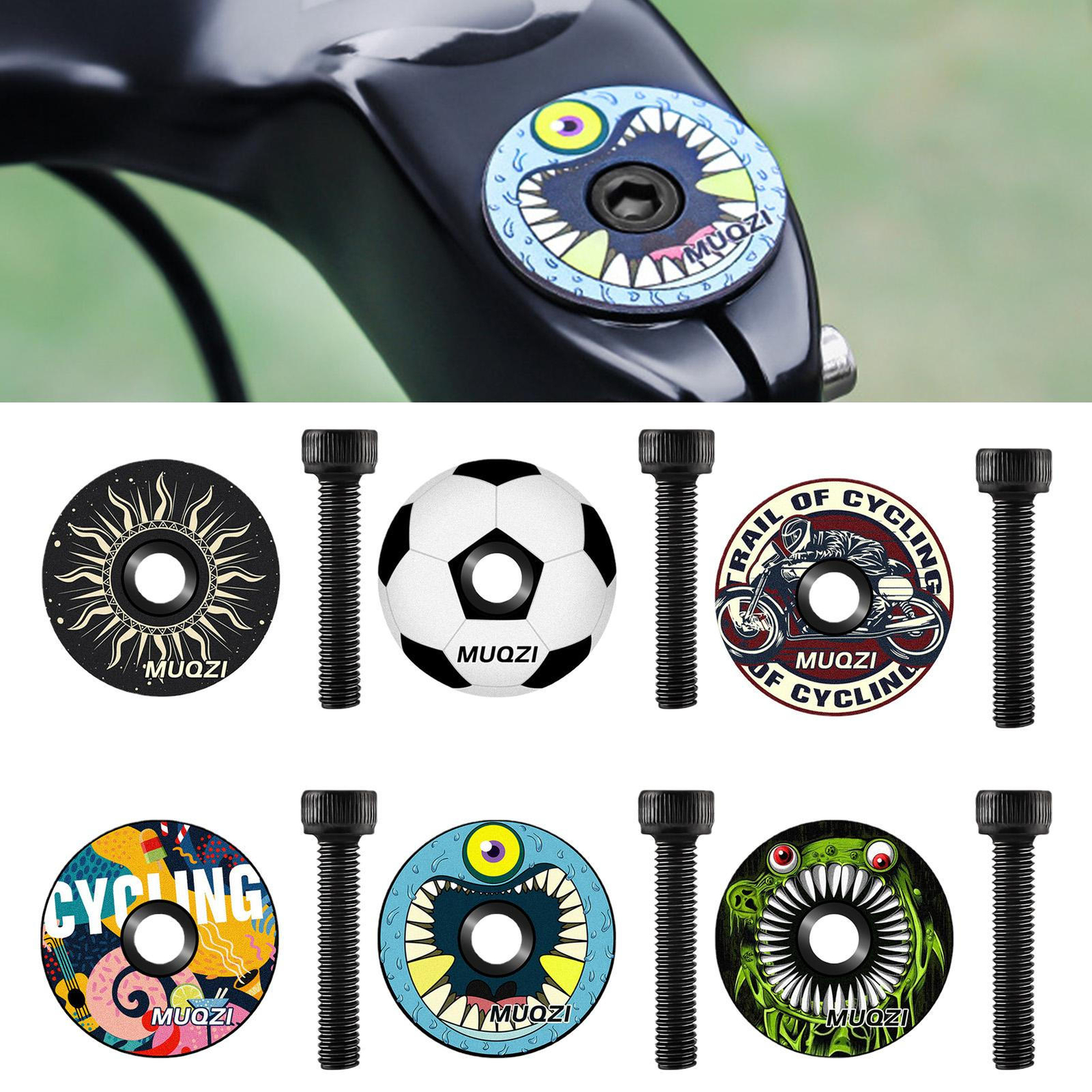 Bike Stem Top Cap For 28.6mm 1 1/8 Steerer Fork Tube Cap Hea