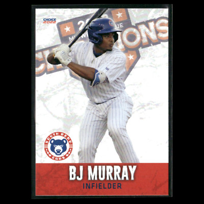 BJ Murray 2022 South Bend Midwest League Champs Team Set