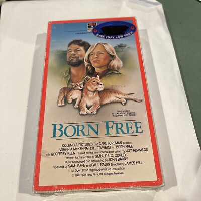 Born Free (VHS, 1995) - Bill Travers - Virginia McKenna - SEALED. RCA