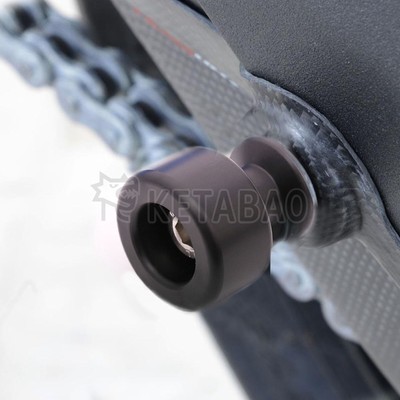 MF Racing Black Swing Arm Spools 8mm For GSX 1300 R 21 22 23