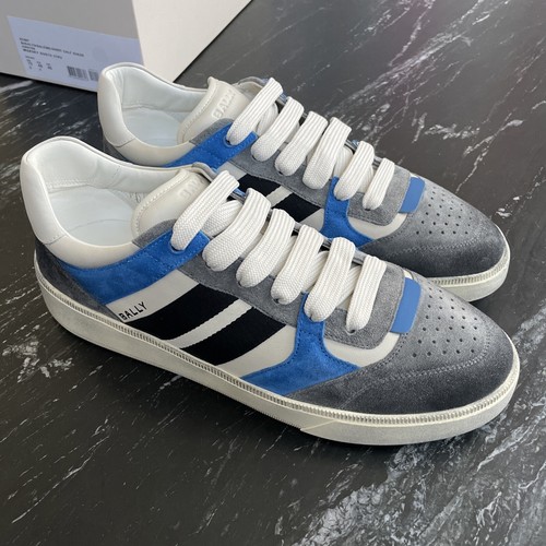 スニーカー BALLY Navy Blue Leather Rebby Sneakers Bally Navy Blue Leather Rebby Sneakers | italist