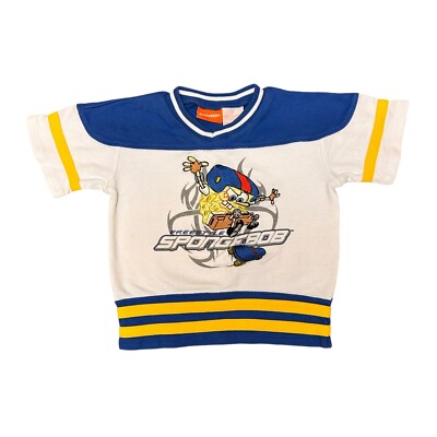 Vintage Spongebob Squarepants Kids Jersey Short Sleeve Size 6T