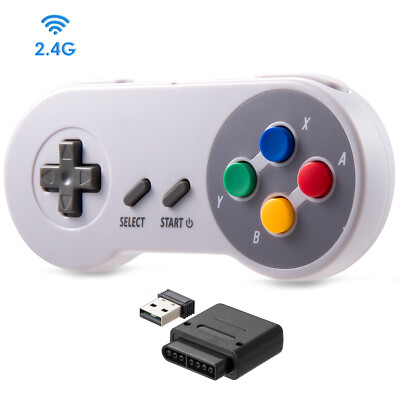 For PC MAC Raspberry Pi Window Retropie Wireless SNES Controller USB Receiver