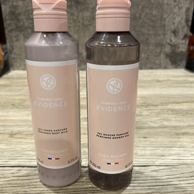 comme une evidence yves rocher perfume body lotin & shower gel gift set