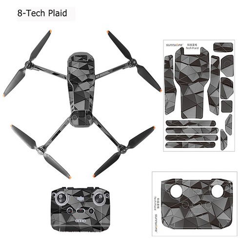 Decals Slim Protective Film Drone Body Remote Control Sticker Kit for Mavic 3