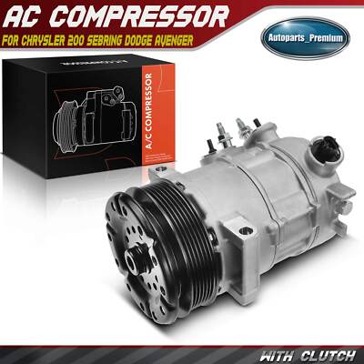A/C Compressors & Clutches for Chrysler 200 Sebring Dodge Avenger Journey 2.4L