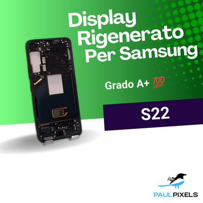 Display Ricambio per Samsung Galaxy S22 Schermo OLED Rigenerato ✅