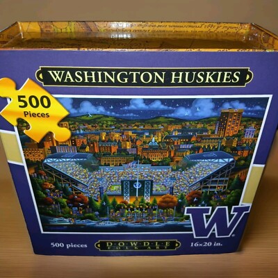 NEW Washington Huskies Stadium  UW Jigsaw Puzzle 500 Pcs, Dowdle, 16'' x 20''  
