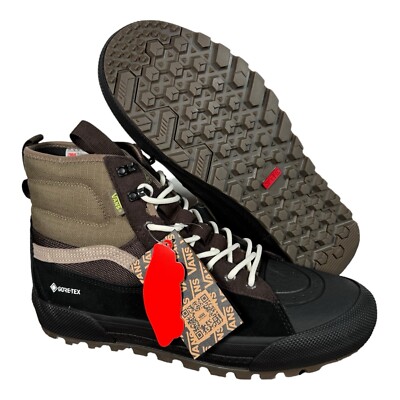 Vans SK8 Hi Gore-Tex 3M MTE 3 Brown/Black Waterproof Insulated Boots Men's 13 